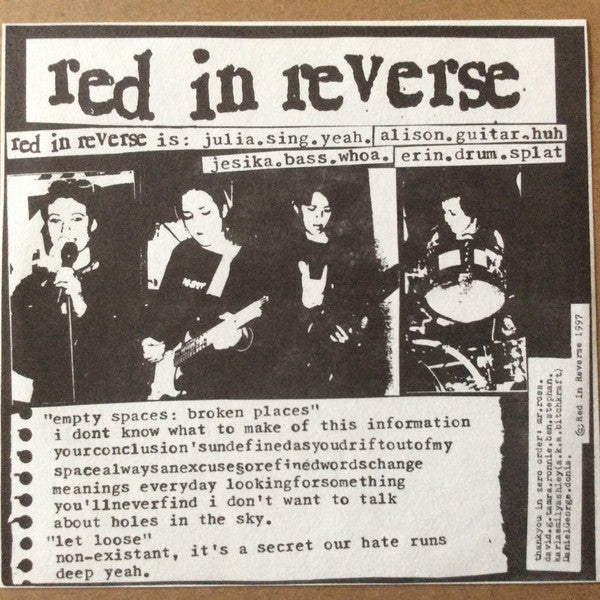 Red In Reverse / Lucid Nation : Split (7")