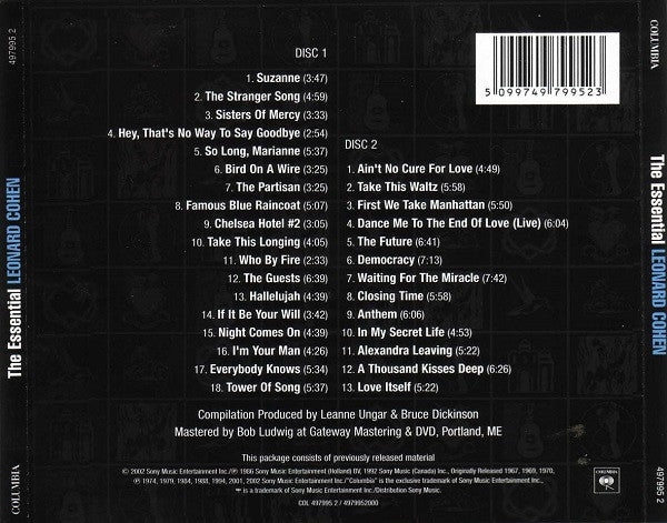 Leonard Cohen : The Essential Leonard Cohen (2xCD, Comp)