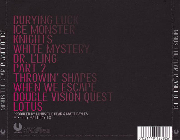Minus The Bear : Planet Of Ice (CD, Album, Sli)
