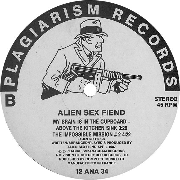 Alien Sex Fiend : The Impossible Mission (12", Single)