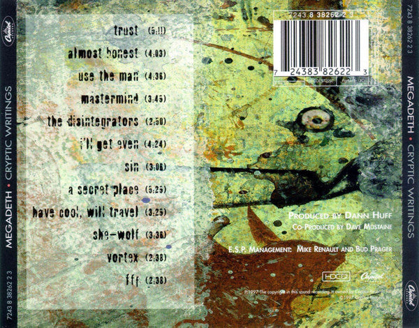 Megadeth : Cryptic Writings (HDCD, Album)