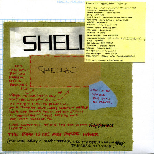 Shellac : The Bird Is The Most Popular Finger (7", Single)