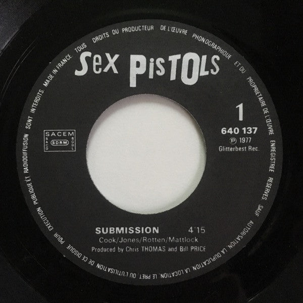 Sex Pistols : Submission (7", Single, RP, BA-)