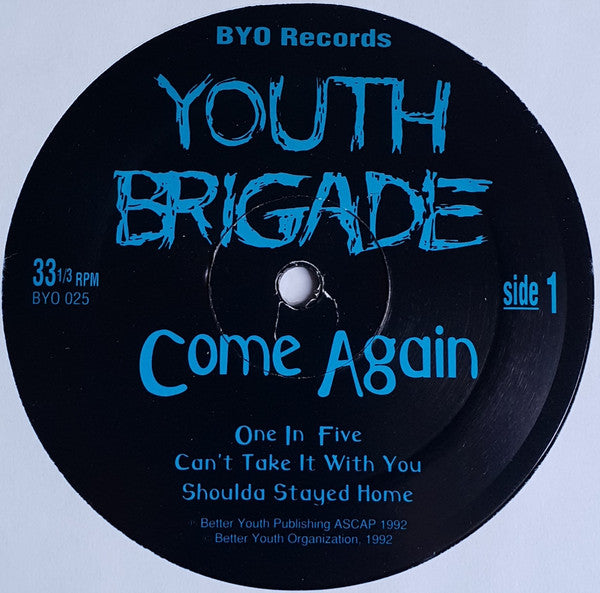 Youth Brigade : Come Again (12", MiniAlbum)