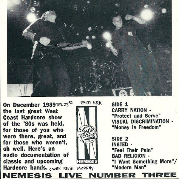 Various : No Control At The Country Club Live (7")