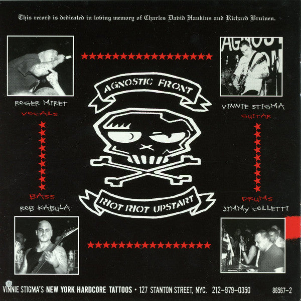 Agnostic Front : Riot, Riot, Upstart (CD, Album)
