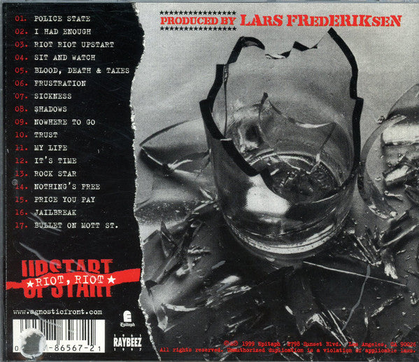 Agnostic Front : Riot, Riot, Upstart (CD, Album)