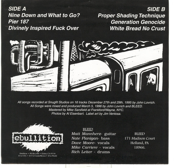 Bleed (2) : True Colors Running E.P. (7", EP)