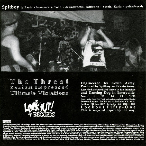 Spitboy : Spitboy (7", EP)
