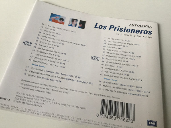 Los Prisioneros : Antología, Su Historia Y Sus Éxitos (2xCD, Comp, RM)