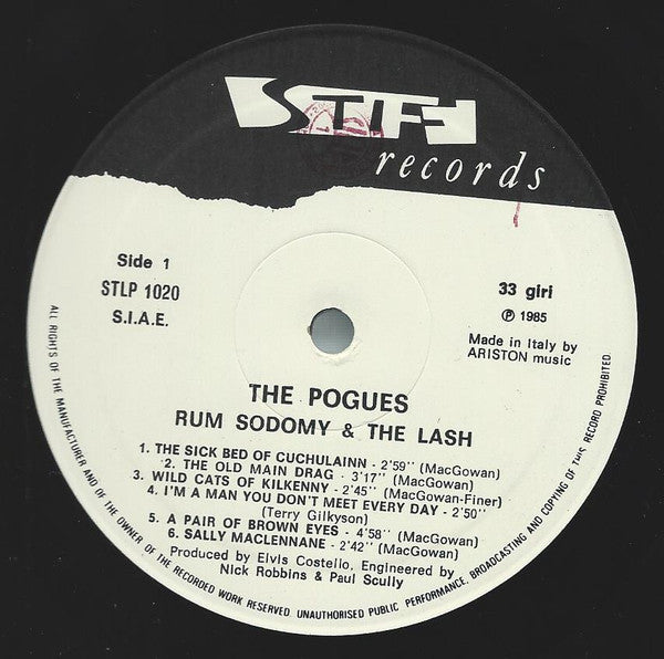 The Pogues : Rum Sodomy & The Lash (LP, Album)