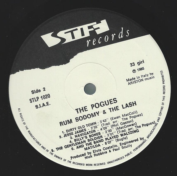 The Pogues : Rum Sodomy & The Lash (LP, Album)