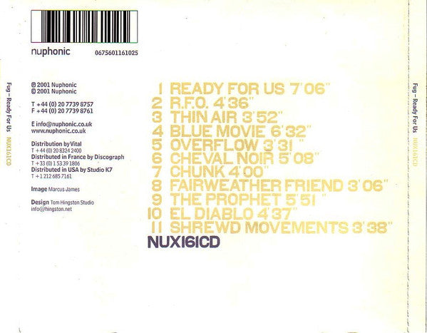 Fug : Ready For Us (CD, Album)