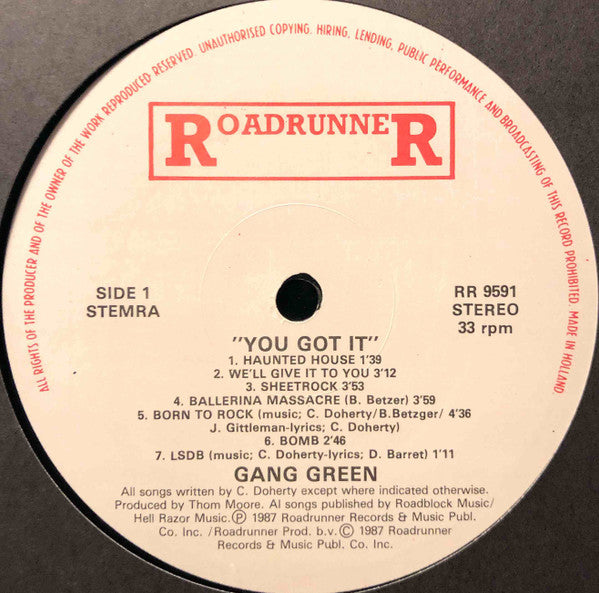 Gang Green : You Got It (LP, Album)