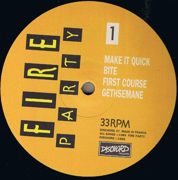 Fire Party : New Orleans Opera (12", EP)