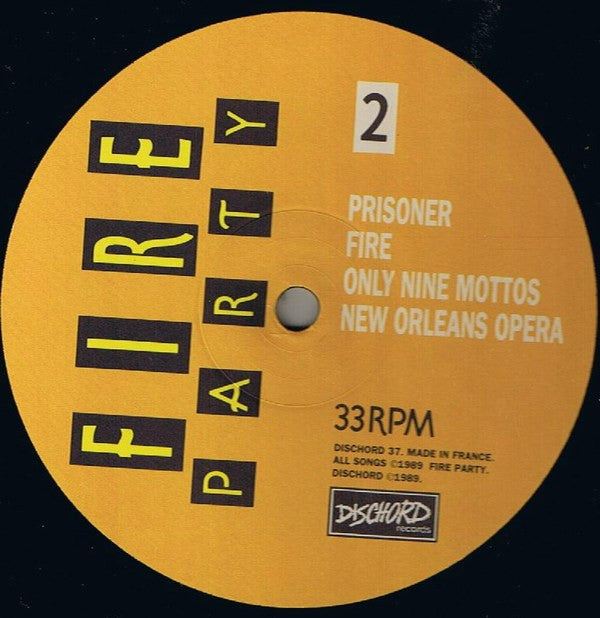 Fire Party : New Orleans Opera (12", EP)