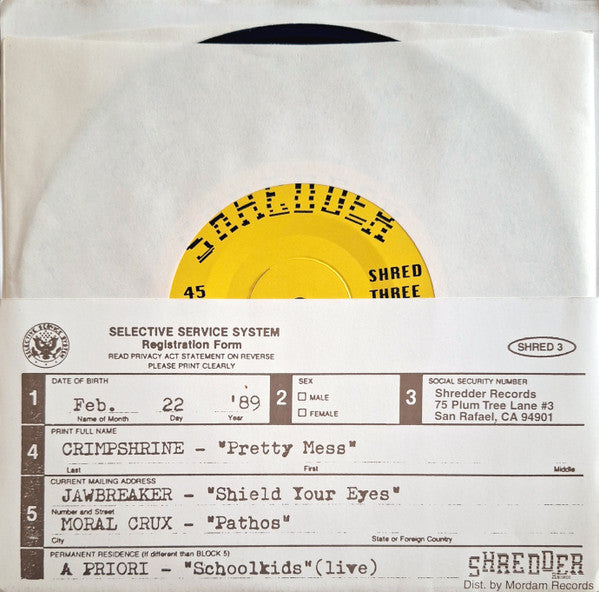 Various : The World's In Shreds: Volume 2 : USA (7", Comp, RE)