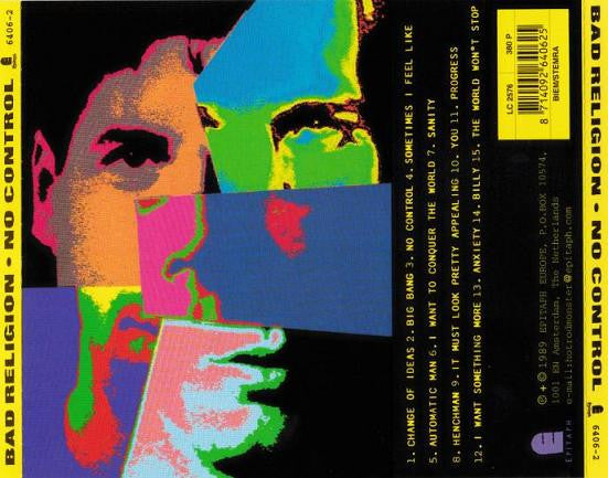 Bad Religion : No Control (CD, Album, RE)