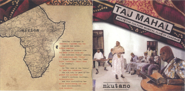 Taj Mahal Meets The Culture Musical Club Of Zanzibar : Mkutano (CD, Album, Dig)