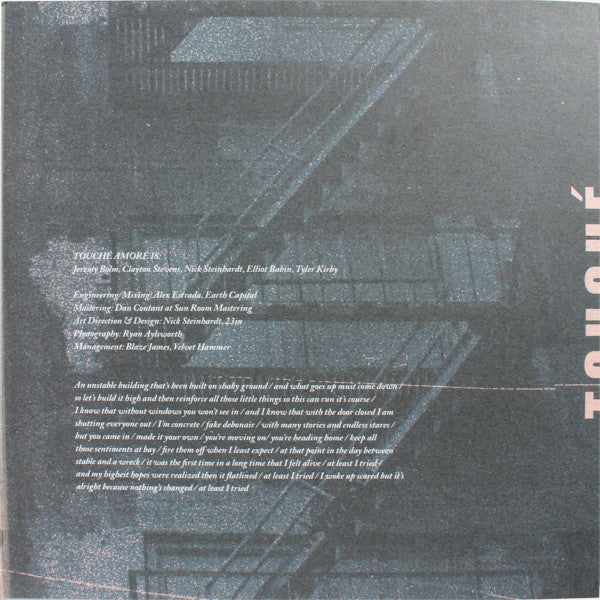 Touché Amoré / Pianos Become The Teeth : Gravity, Metaphorically / Hiding (7", Blu)