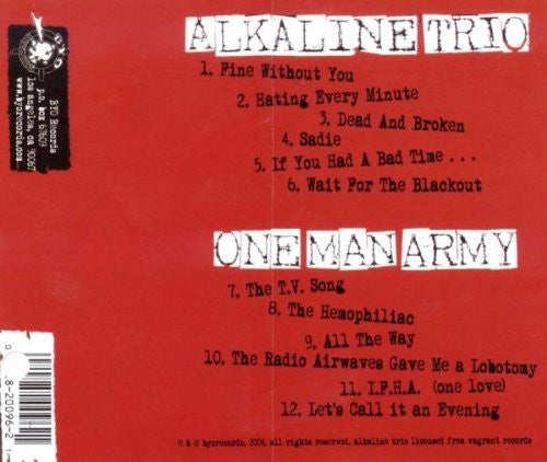 Alkaline Trio / One Man Army (2) : BYO Split Series / Volume V (CD, Album)