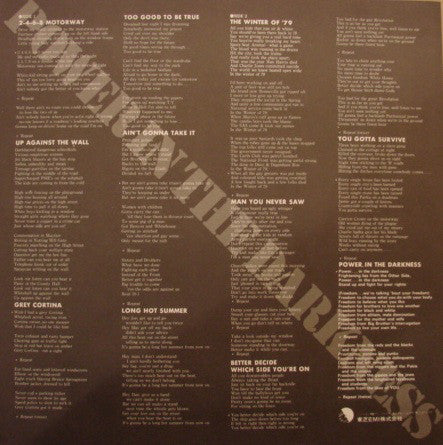 TRB* : Power In The Darkness (LP, Album)