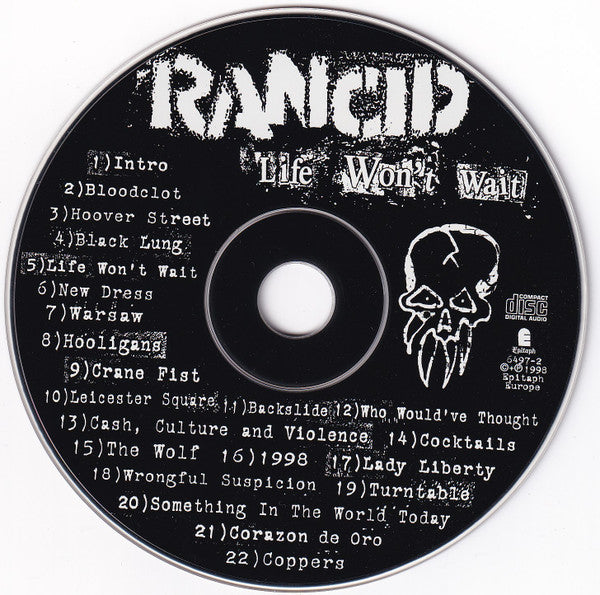 Rancid : Life Won't Wait (CD, Album, Dig)