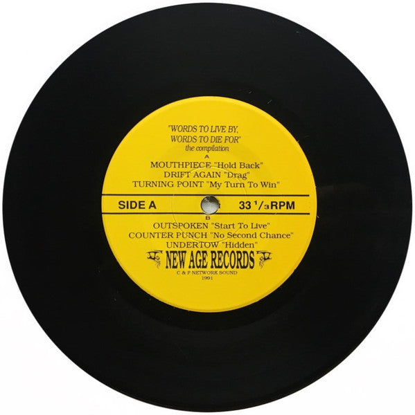 Various : Words To Live By Words To Die For The Compilation (7", Comp)