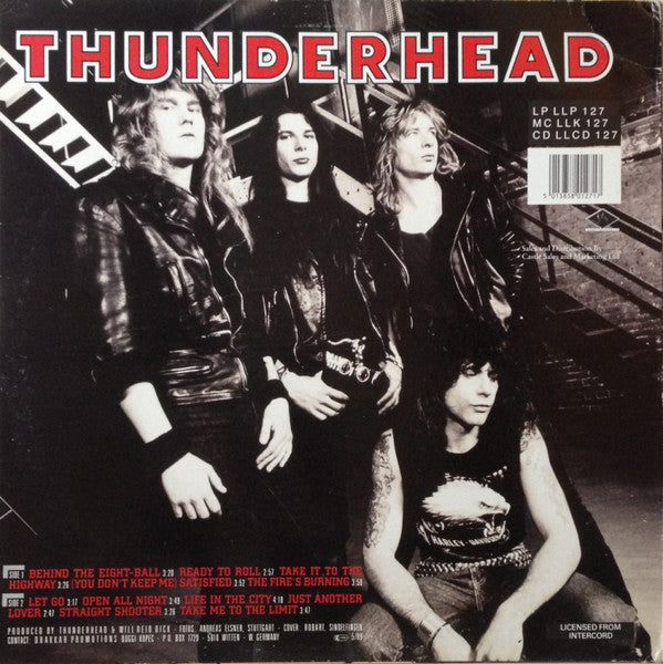 Thunderhead (3) : Behind The Eight-Ball (LP, Album)