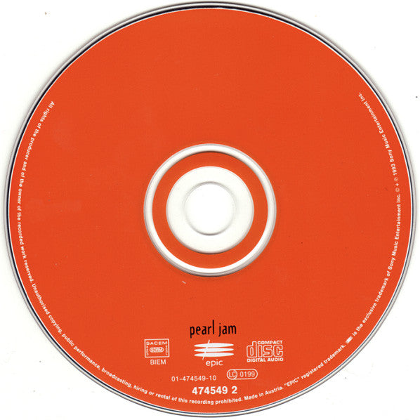 Pearl Jam : Vs. (CD, Album, RE, Ora)