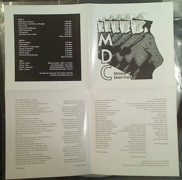 M.D.C.* : Millions Of Dead Cops (LP, Album, Pic)