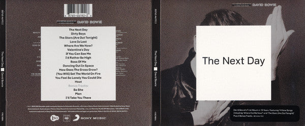 David Bowie : The Next Day (CD, Album, Dlx, Dig)