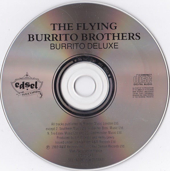 The Flying Burrito Bros : Burrito Deluxe (CD, Album, RE)