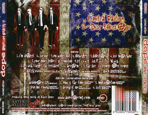 Dope (4) : American Apathy (2xCD, Ltd)