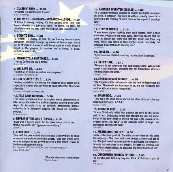 Manic Street Preachers : Generation Terrorists (CD, Album, RE)
