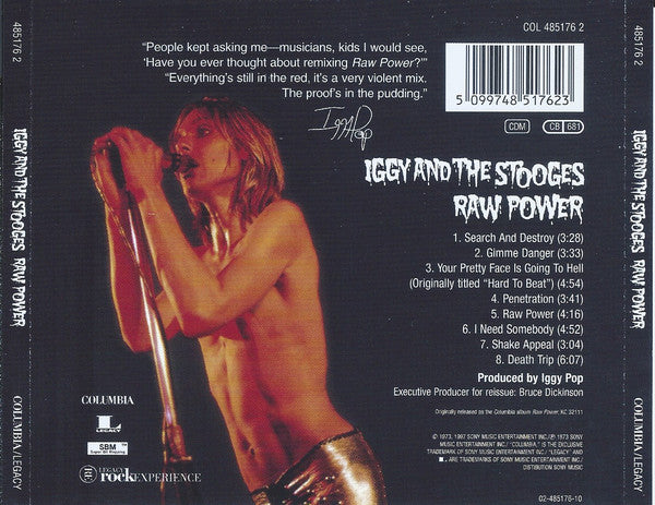 Iggy And The Stooges* : Raw Power (CD, Album, RE, RM, Rem)