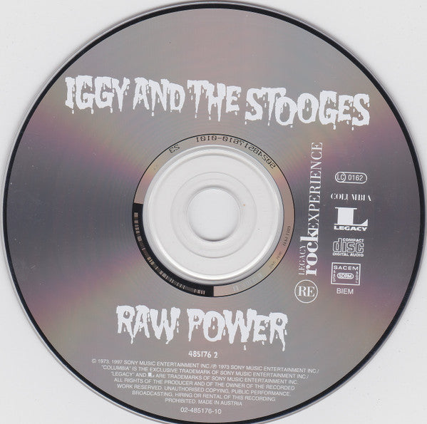 Iggy And The Stooges* : Raw Power (CD, Album, RE, RM, Rem)