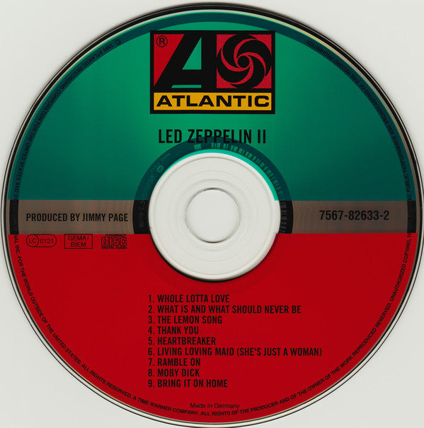 Led Zeppelin : Led Zeppelin II (CD, Album, RE, RM, Tra)