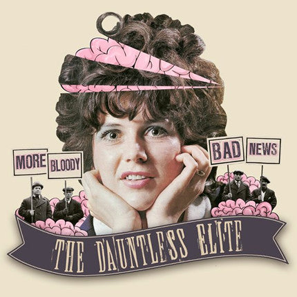 The Dauntless Elite : More Bloody Bad News (LP, Whi)