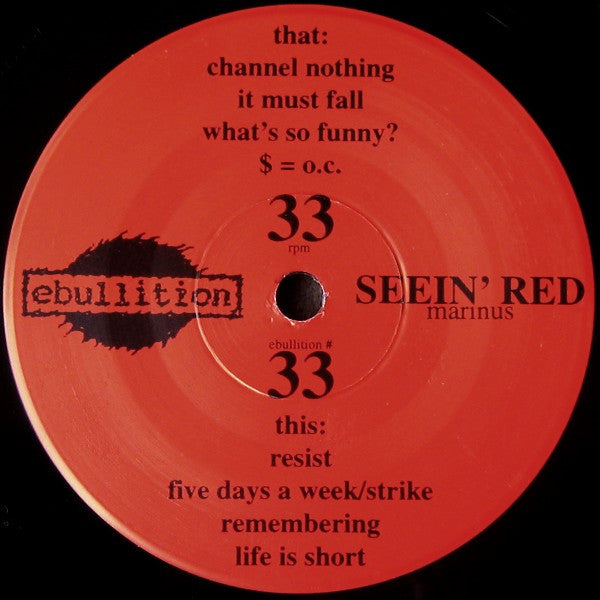 Seein'Red* : Marinus (7")