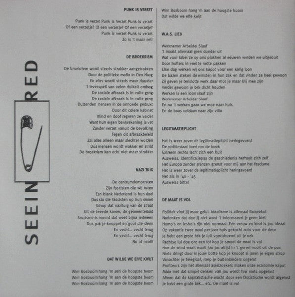 Seein Red* : Trefwoord Punk (7")