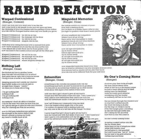 The Freeze : Rabid Reaction (LP, Album)