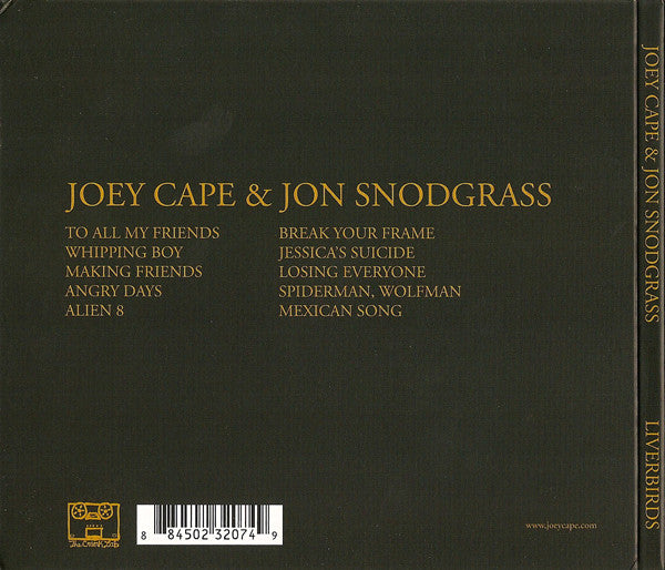 Joey Cape & Jon Snodgrass : Liverbirds (CD, Album)
