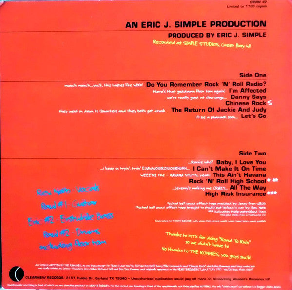 Boris The Sprinkler : End Of The Century (LP, Album, Ltd)