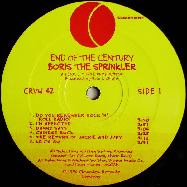 Boris The Sprinkler : End Of The Century (LP, Album, Ltd)