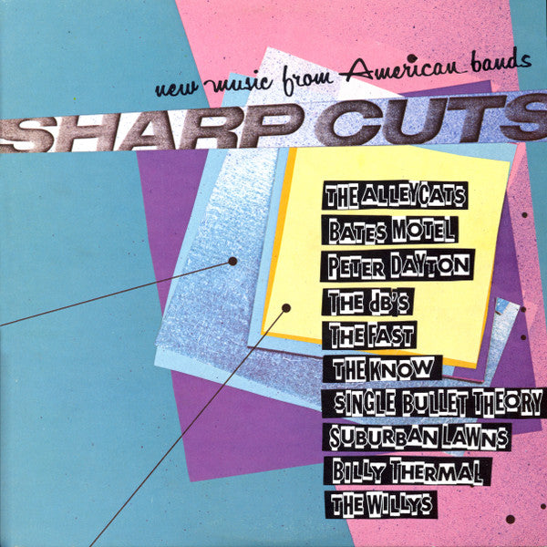 Various : Sharp Cuts (New Music From American Bands) (LP, Comp, Promo, AR )