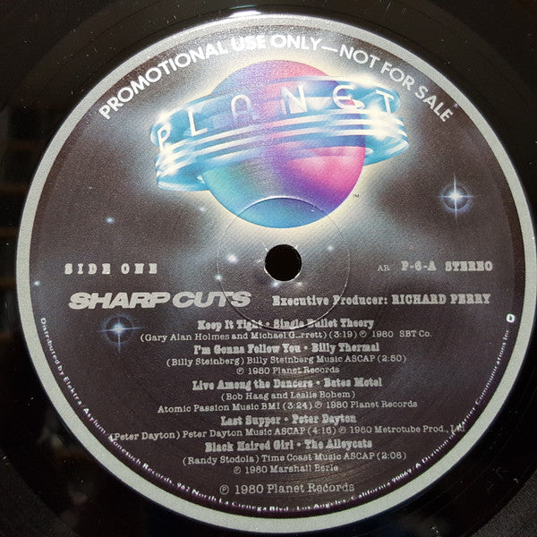 Various : Sharp Cuts (New Music From American Bands) (LP, Comp, Promo, AR )