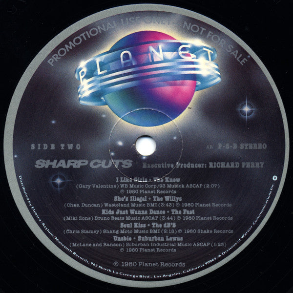 Various : Sharp Cuts (New Music From American Bands) (LP, Comp, Promo, AR )