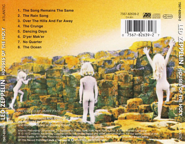 Led Zeppelin : Houses Of The Holy (CD, Album, RE, RM, Cin)