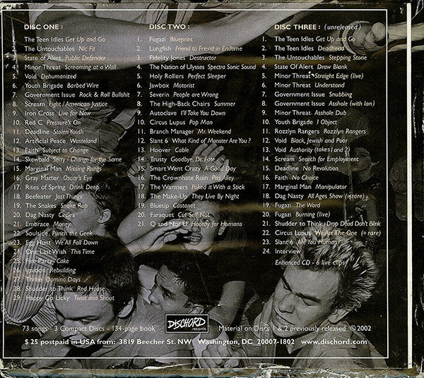 Various : 20 Years Of Dischord (1980 - 2000) (2xCD, Comp + CD, Comp, Enh + Box)